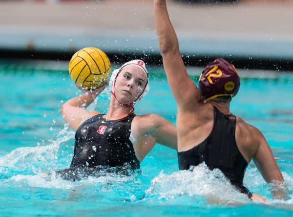 Senior Hannah Shabb (above) carried the Cardinal to victory with a career-high five goals. Shabb scored the opening goal and the winning goal in Stanford's 9-8 victory over No. 8 Arizona State. (DAVID BERNAL/isiphotos.com)