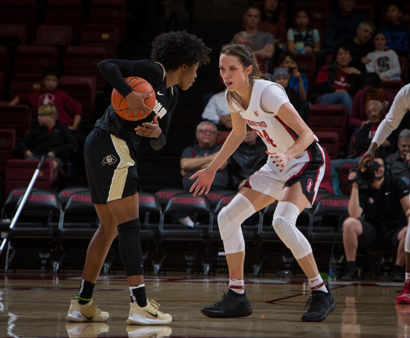 Sophomore guard Lacie Hull (above) played lockdown defense and was key in limiting Oregon State's star Destiny Slocum to just 12 points. Hull was also instrumental on the other side of the court, tallying 10 points to reach double-digits for the fourth time this season. (Photo; ERIN CHANG/isiphotos.com)