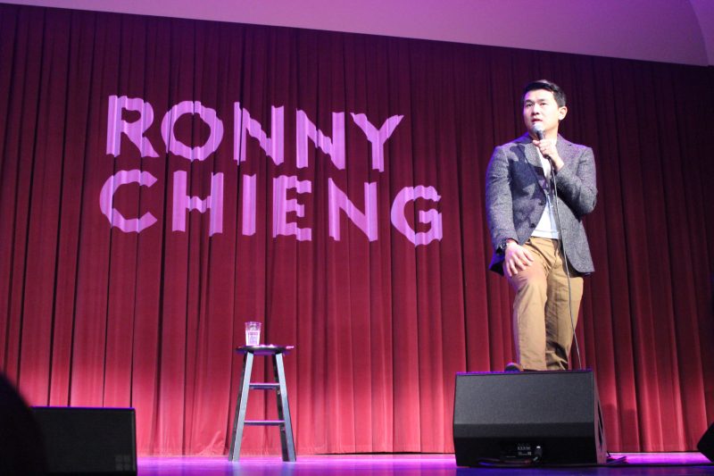 Actor and comedian Ronny Chieng joked about Greek life and stereotypes during his Saturday performance at Stanford.  (Photo: ANASTASIA MALENKO/The Stanford Daily).