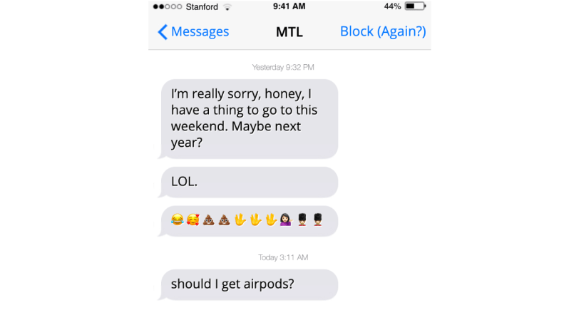 Among a trove of leaked messages from high-level Stanford administrators were apology texts from MTL to his daughter — complete with weird emojis and the president asking if he should get Apple AirPods. (Photo Credit: PATRICK MONREAL/The Stanford Daily)
