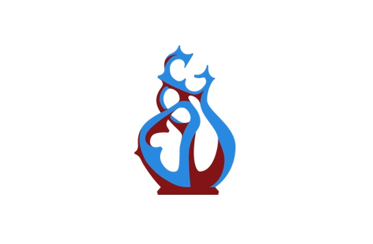 The "claw" logo of the ASSU, a graphic of the claw at the White Plaza fountain in a red and blue scheme