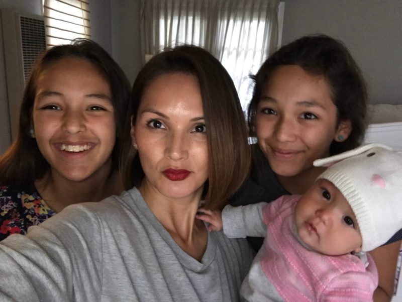 Susana Benavidez reflects on what a canceled commencement means to her and for her three daughters — Iza, Bella and Valentina. (Courtesy of Susana Benavidez)