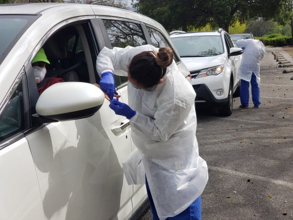 Stanford researchers took blood samples from over 3,400 participants in early April to test for coronavirus antibodies. (Photo: KATE SELIG/The Stanford Daily)