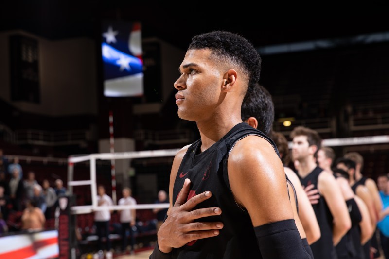 Junior opposite hitter Jaylen Jasper was honored for the third time last week as honorable mention All-American. He led the MPSF with 4.11 kills per set, arguably meriting even higher honors. (Photo: MIKE RASAY/isiphotos.com)