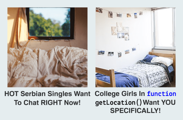 The empty advertisements, now devoid of hot singles in your area, are a disturbing sight for millions of online patrons. (Photo Edit: LANA TLEIMAT/The Stanford Daily)