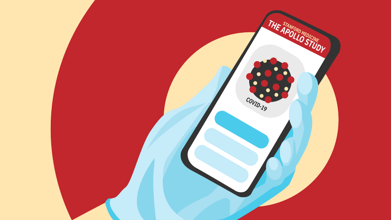 The COVID-19 pandemic has infected at least an estimated 3.04 million people globally. Our roundup this week highlights a smartphone application that screens patients when they visit COVID-19 testing sites. (Graphic: AMY LO/The Stanford Daily)