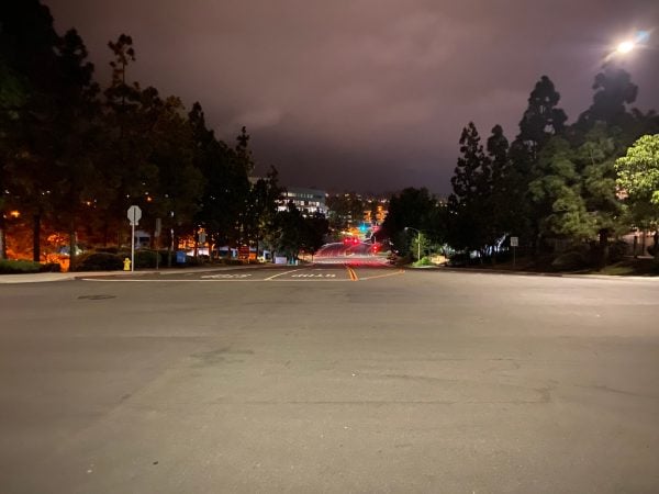 An empty street in San Diego in early May (Photo: Adrian Liu / The Stanford Daily)