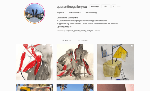 The Stanford Quarantine Gallery Instagram page (Photo: Stanford Quarantine Gallery)