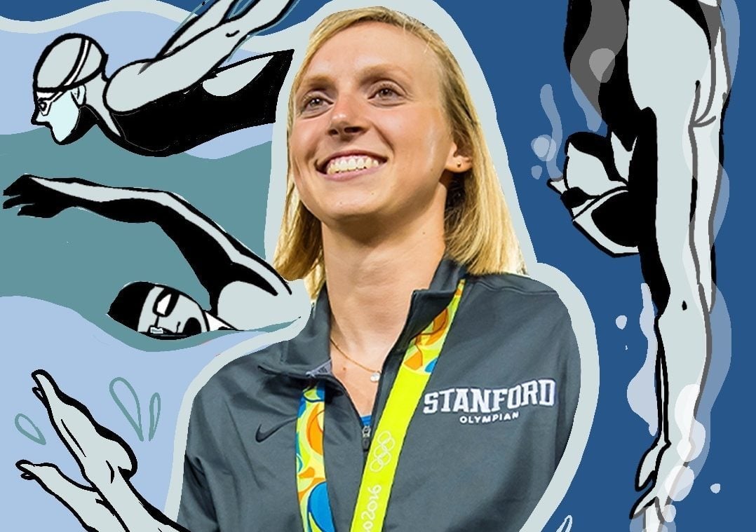 Former Stanford swimmer and Olympian Katie Ledecky