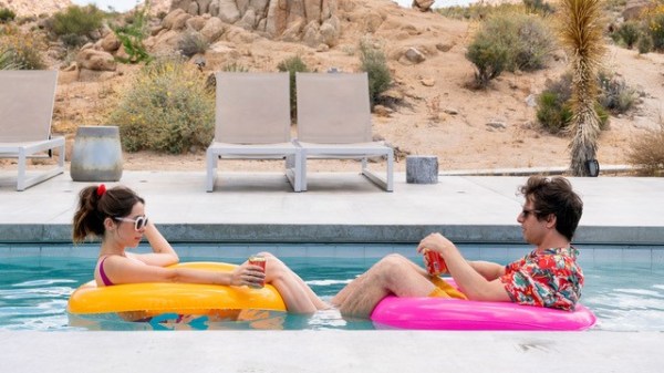Cristin Milioti and Andy Samberg star in “Palm Springs.” (Photo courtesy of Sundance Institute)