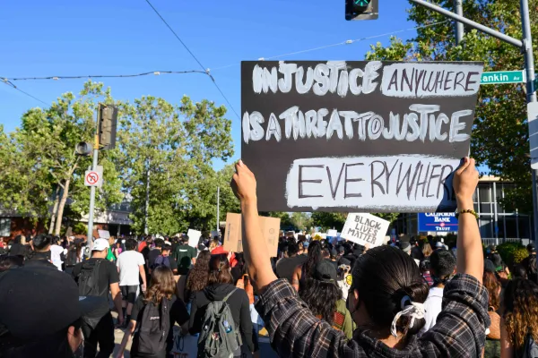 Protest in San Jose in June 2020 (Photo: AVERY KRIEGER / The Stanford Daily)