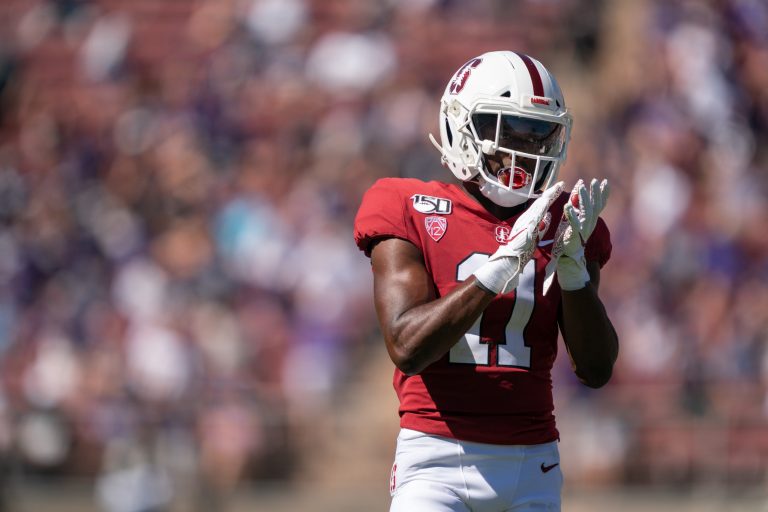 Paulson Adebo (above) was one of 42 college football players named to the Lott IMPACT trophy watchlist. (Photo: JOHN TODD/isiphotos.com)