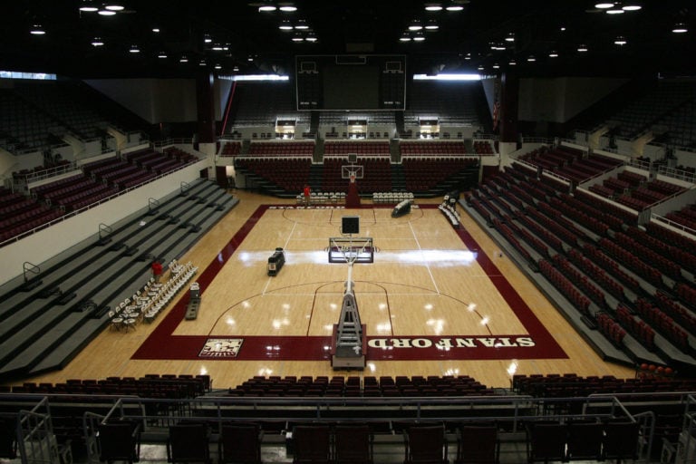 A picture of an empty Maples Pavilion