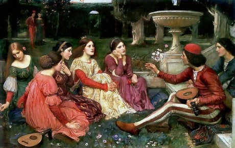 A Tale from the Decameron, by John William Waterhouse, 1916. (Photo: Wikimedia Commons)