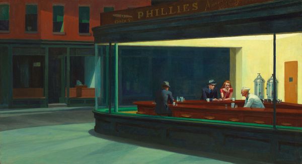 An image of Edward Hopper’s ‘Nighthawks,’ a painting analysed in depth in Laing’s ‘The Lonely City.’ (Photo: Wikimedia Commons)