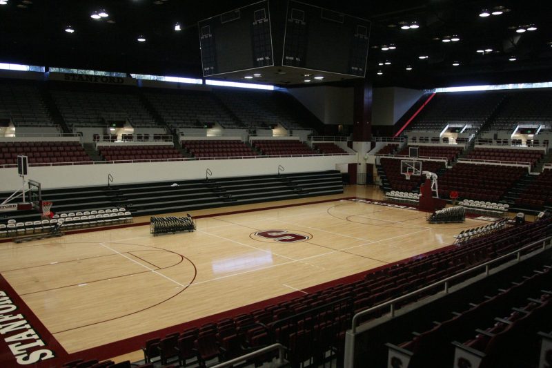 Men's volleyball, who normally plays in Maples Pavilion (above), is one of 11 sports to be discontinued following the 2020-21 season. Many athletes now face a harsh reality: complete their Stanford degree or transfer. (PHOTO: David Gonzales/isiphotos.com)