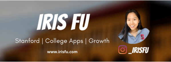 Iris Fu '24 uses her YouTube channel to give high schoolers advice on the college admissions process. (Image Credit: Iris Fu)
