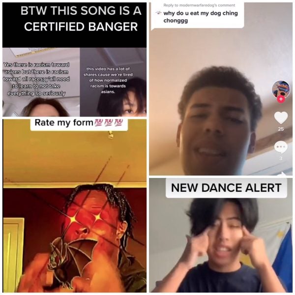 Compilation of TikTok videos made to the sound of rapper Woah Vicky’s diss track “The Race” (Photo: Amanda Zhu)