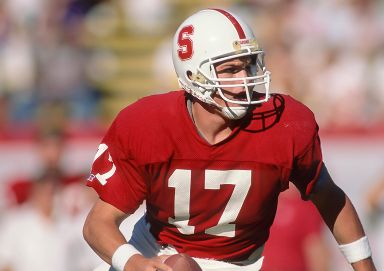 John Lynch playing quarterback in the 1990 season (Photo: David Madison)