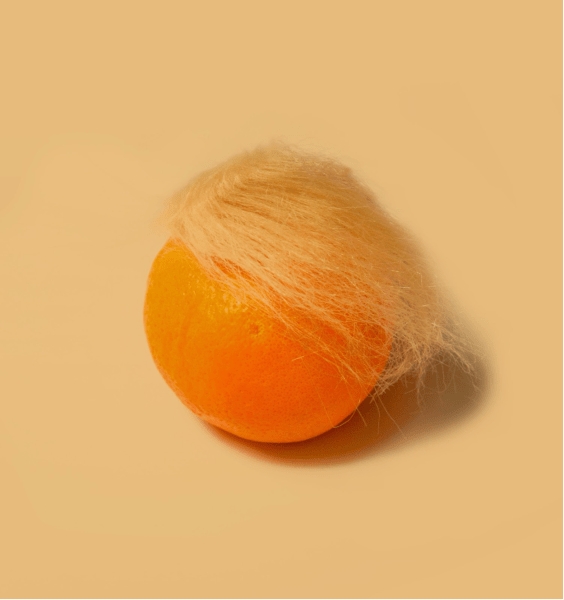 Trump's skin has taken on a new sheen (Photo by Charles Deluvio on Unsplash).