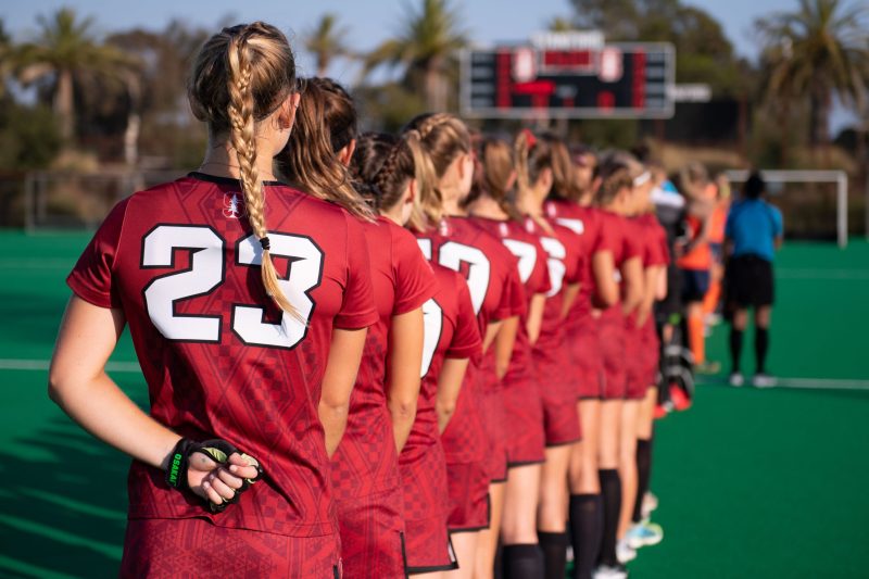 Since 1976, Stanford field hockey has produced 34 All-American honors from 20 different players. Most recently then-junior attacker Corinne Zanolli earned First Team honors and then-senior goalie Kelsey Bing earned Second Team honors.(Photo: LYNDSAY RADNEDGE/isiphotos.com)