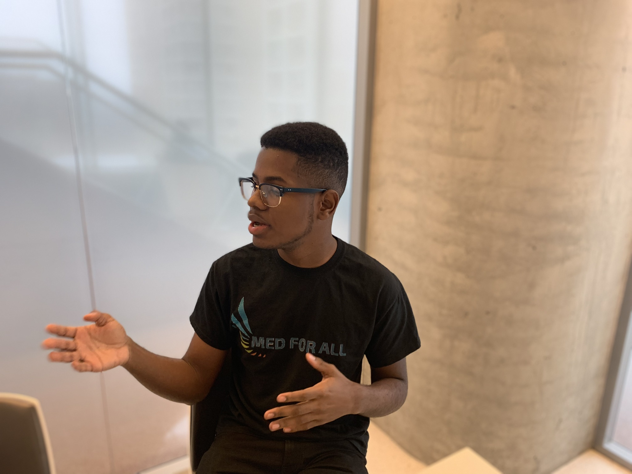 Kyle Lambert '24 takes on global medical inequalities, antiBlackness