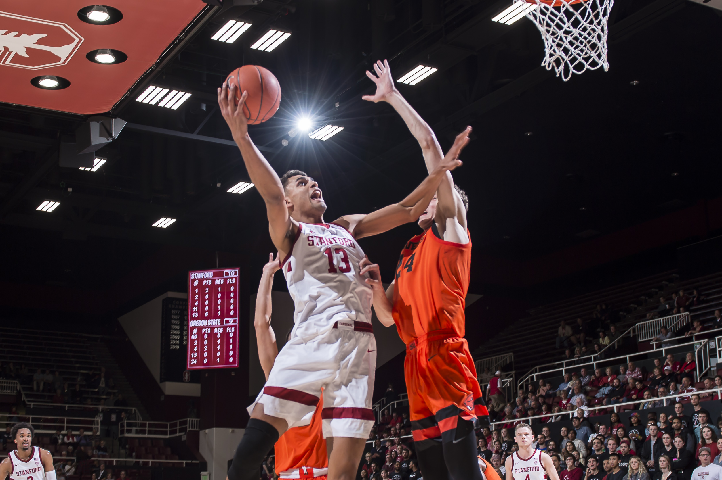 Throwing to the Basket - Basketball Court in the Spotlight