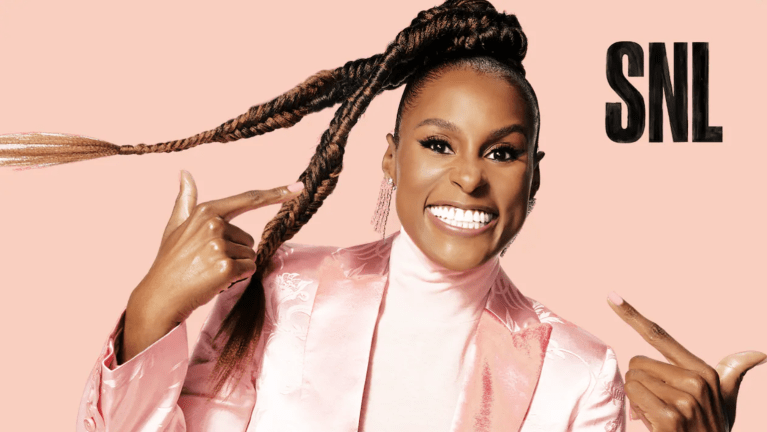 Stanford alum Issa Rae '07 hosted "SNL" back in 2020. (Photo: NBC)