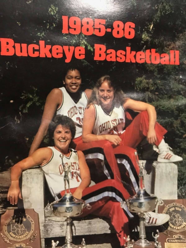 Magazine cover of 1985-86 Buckeye basketball