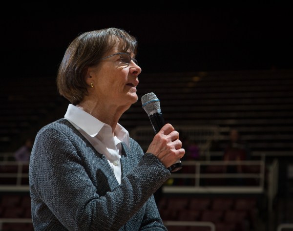 Stanford head coach Tara VanDerveer began her career with Idaho, and 1,097 wins later is tied atop the sport. ERIN CHANG/isiphotos.com