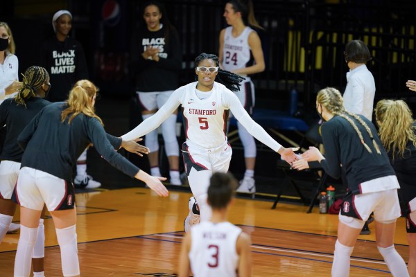 Sophomore forward Francesca Belibi (5 above) is one of multiple players averaging points in the double digits. Her average per game is 12.1. (Photo: JOHN TODD/isiphotos.com)