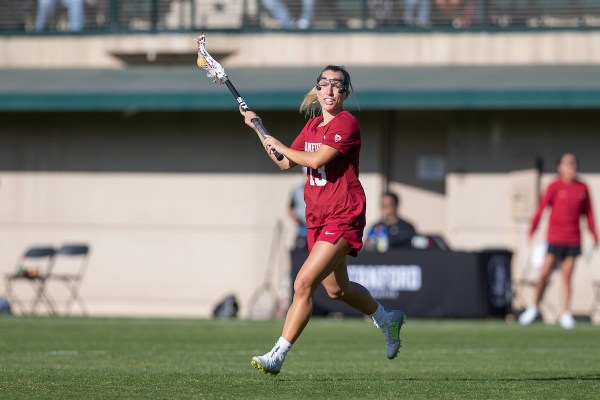 Senior attack Ali Baiocco (above) set a Stanford school record for goals in a game with eight. (Photo: MACIEK GUDRYMOWICZ/isiphotos.com)