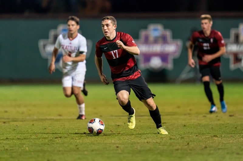 Sophomore forward Gabe Segal's goal in the first minute of overtime gave Stanford a 1-0 win over San Diego State on Saturday. (Photo: GLEN MITCHELL/isiphotos.com)
