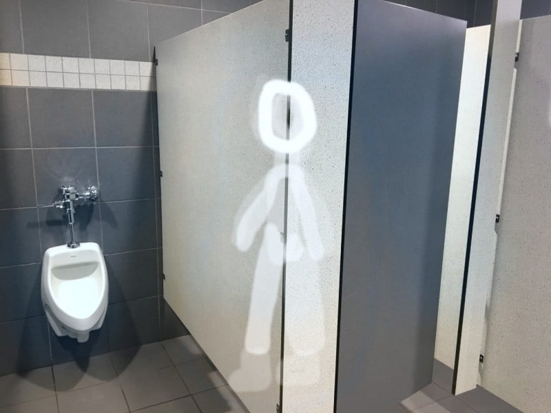Regardless of whether the ghost haunting Soto’s second-floor restroom is all in Gonzalez’s head or an actual ghost, a lot of water is probably being wasted. (Photo edit: RICHARD COCA/The Stanford Daily)