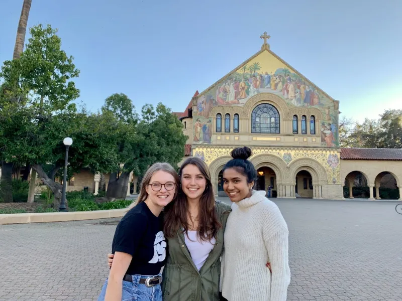 From left to right: Maia Brockbank, Julia Paris and Krithika Iyer. (Photo courtesy of Maia Brockbank)