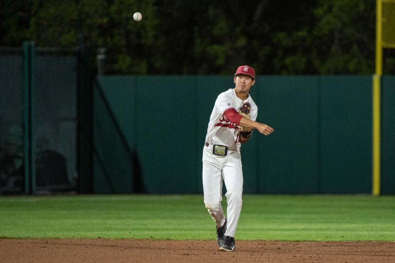 Sophomore shortstop Adam Crampton (above) went 5-for-11 with three runs at the plate over the three games this weekend. He and the Cardinal swept the doubleheader against Fresno State, but dropped a close contest to Sacramento State on Monday. (Photo: LYNDSAY RADNEDGE/isiphotos.com)