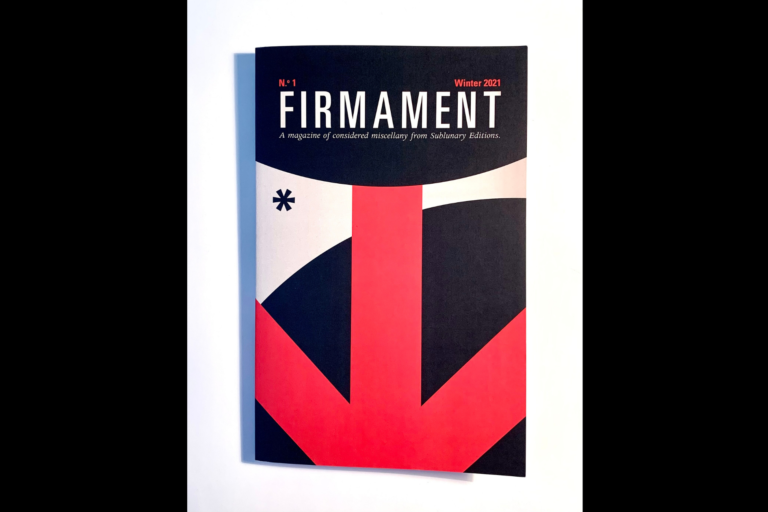the cover of Firmament No. 1, a new literary magazine