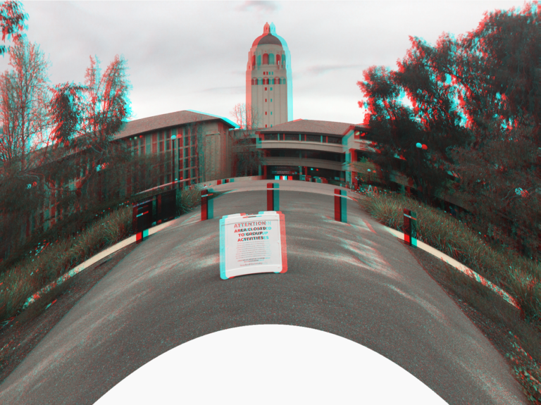 Pictured: a distorted view of Stanford campus