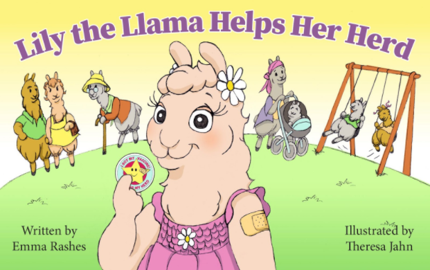 Cover of “Lily the Llama Helps Her Herd” picture book.