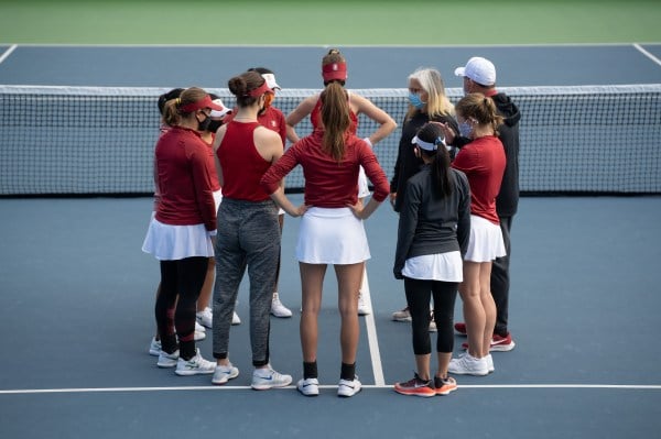 Stanford women's tennis fell to the Ducks for the first time in program history on Sunday. After dominating throughout the opening of its season, the Cardinal has now dropped two consecutive matches. (Photo: JOHN TODD/isiphotos.com)