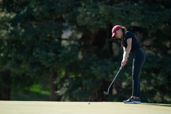 Junior Aline Krauter (above) and Stanford women's golf will compete in the Olympic Club Collegiate on Wednesday. While the competition does not have an effect on the Cardinal's postseason, it provides valuable practice on a challenging course. (Photo: JOHN TODD/isiphotos.com)