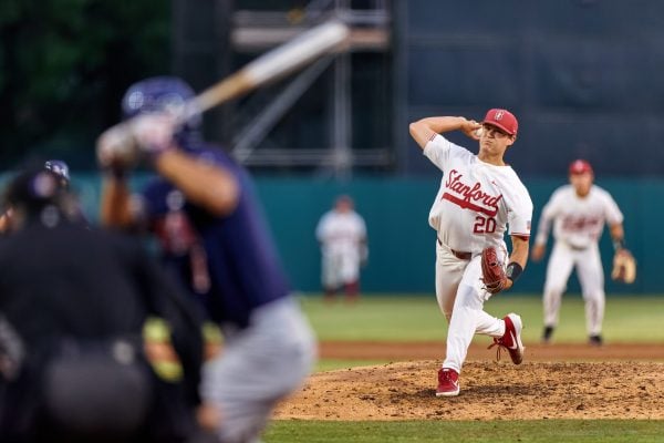 Senior Brendan Beck's (above) complete-game shutout on Thursday highlighted the Cardinal's series victory over Oregon State. (Photo: BOB DREBIN/isiphotos.com)