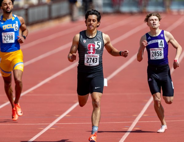 Junior Gabriel Navarro (above) won both the 100-meter (10.49) and 200-meter (21.08) dash at the 126th Big Meet. (Photo: JOHN LOZANO/isiphotos.com)