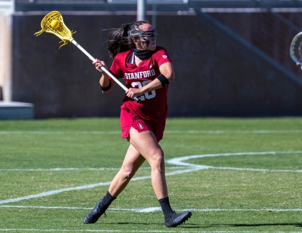 Sixth year midfield Genesis Lucero (above) finished with a goal, two assists and 10 draw controls on Thursday in an 18-11 win over Arizona State. (Photo: JOHN LOZANO/isiphotos.com)
