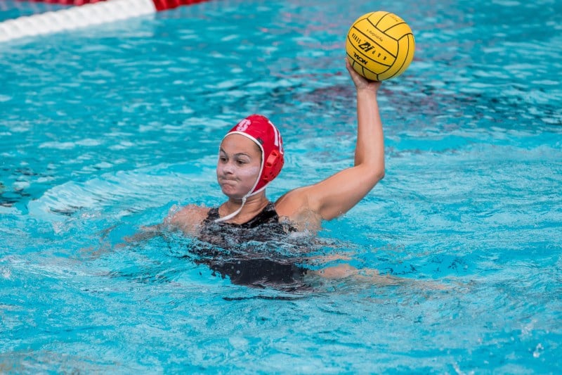 Two goals from sophomore driver Hannah Costandse (above) were not enough for Stanford to overcome USC in a low-scoring, 9-6 loss on Sunday. (Photo: SCOTT GOULD/isiphotos.com)