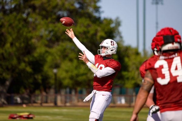 Sophomore quarterback Tanner McKee (above) and the Cardinal put the finishing touches on spring ahead of a daunting fall schedule. (Photo: BOB DREBIN/isiphotos.com)