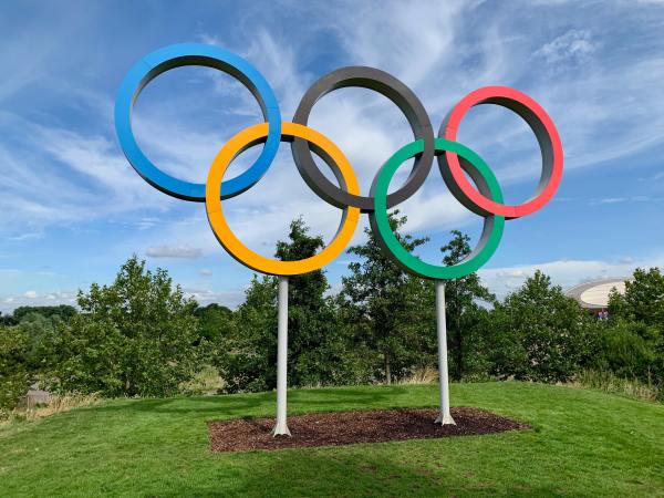 An image of the Olympic Rings
