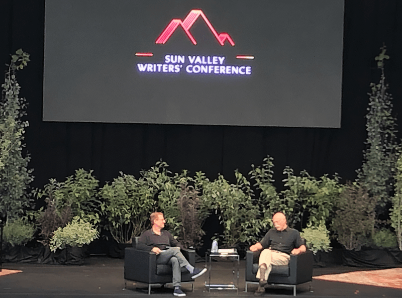 Speakers sitting at the Sun Valley Writers’ Conference