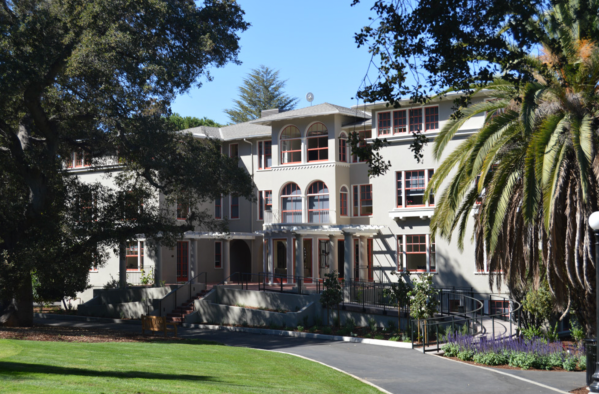 Stanford’s Title IX office in Kingscote Gardens.
