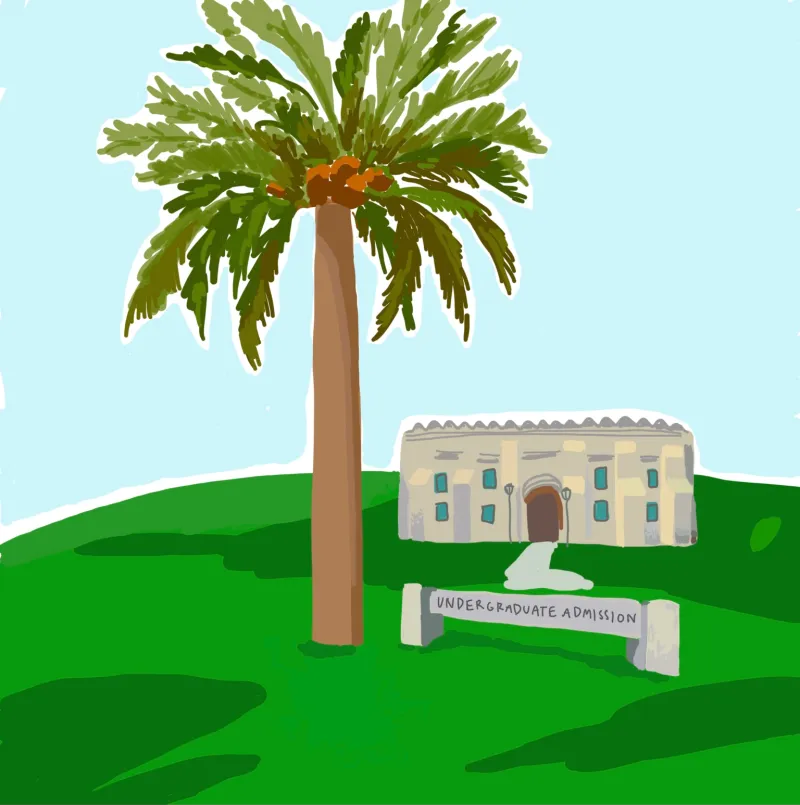 Sketch of Stanford Admissions Office